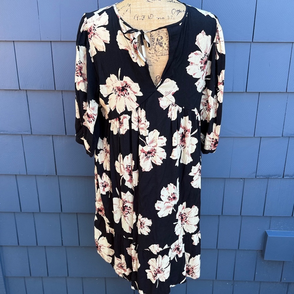 Ba&sh Floral Black and White lady Dress large perfect - Picture 5 of 8